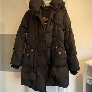 Betsey Johnson coat, black, size small